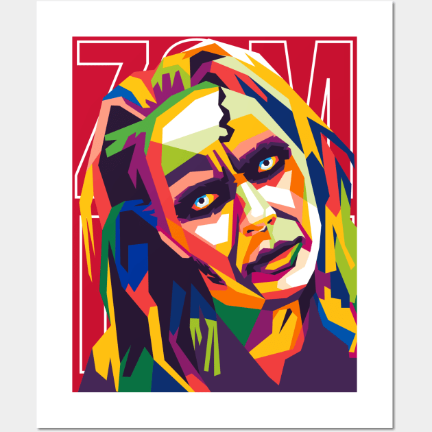 zombie halloween wpap Wall Art by cool pop art house